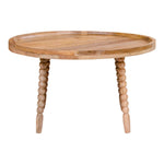 Jammu Couchtisch - Mangoholz, Natur - Ø60x35 cm