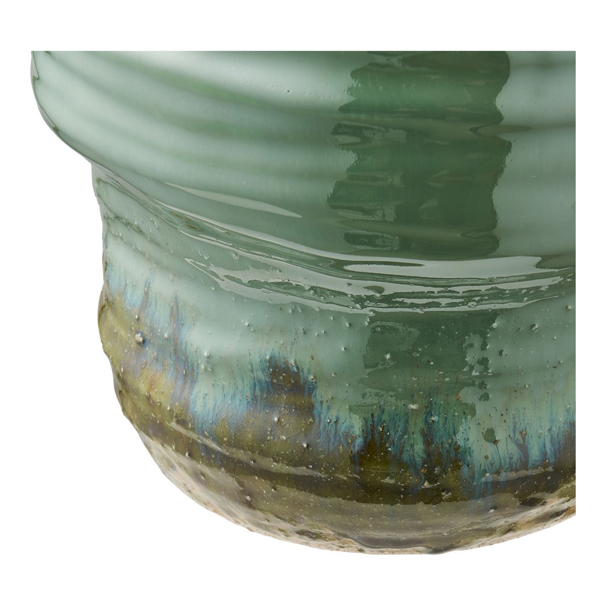 Vase, Keramik, grün, ø22x34,5 cm