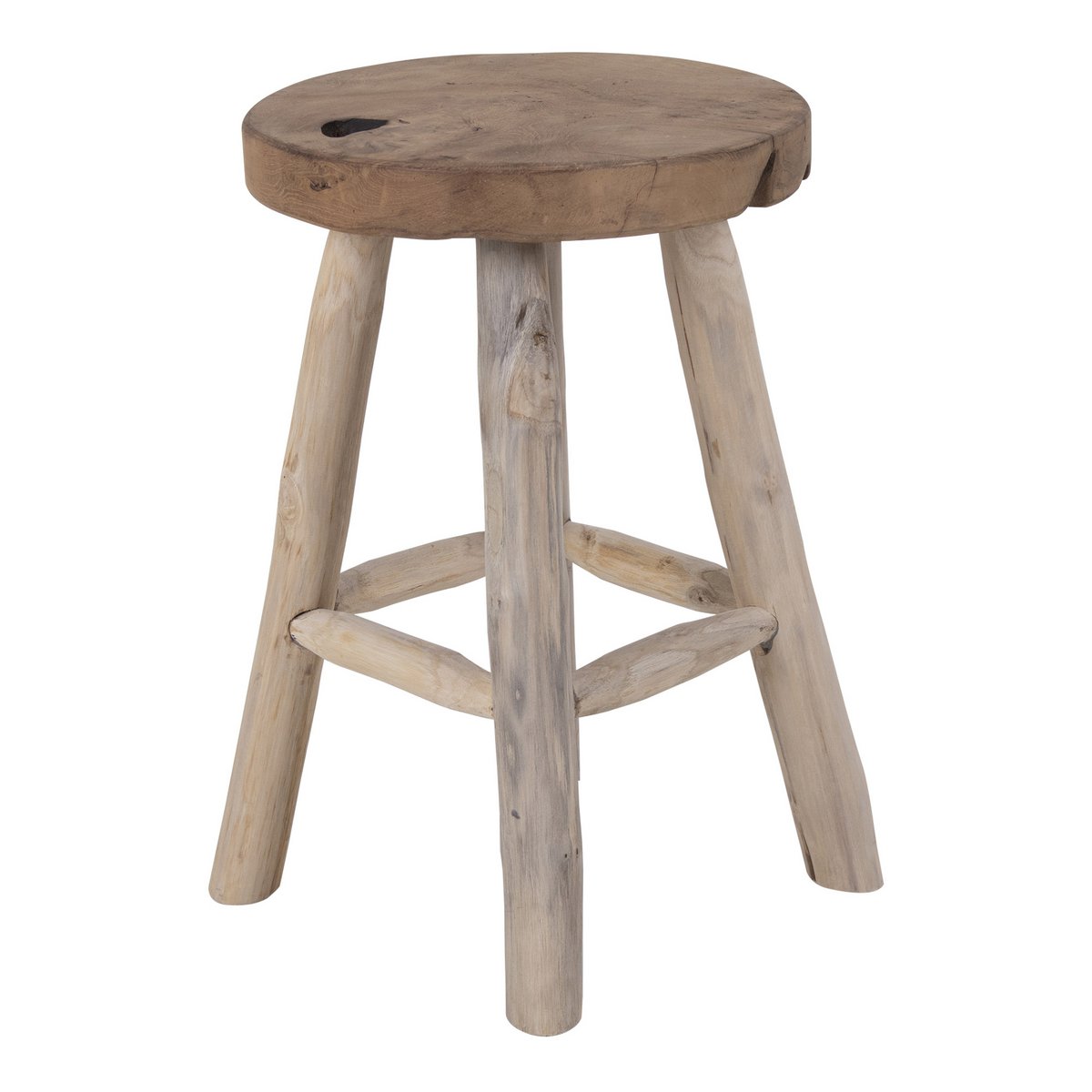 Badia Hocker - Teak, Natur - Ø30x45 cm