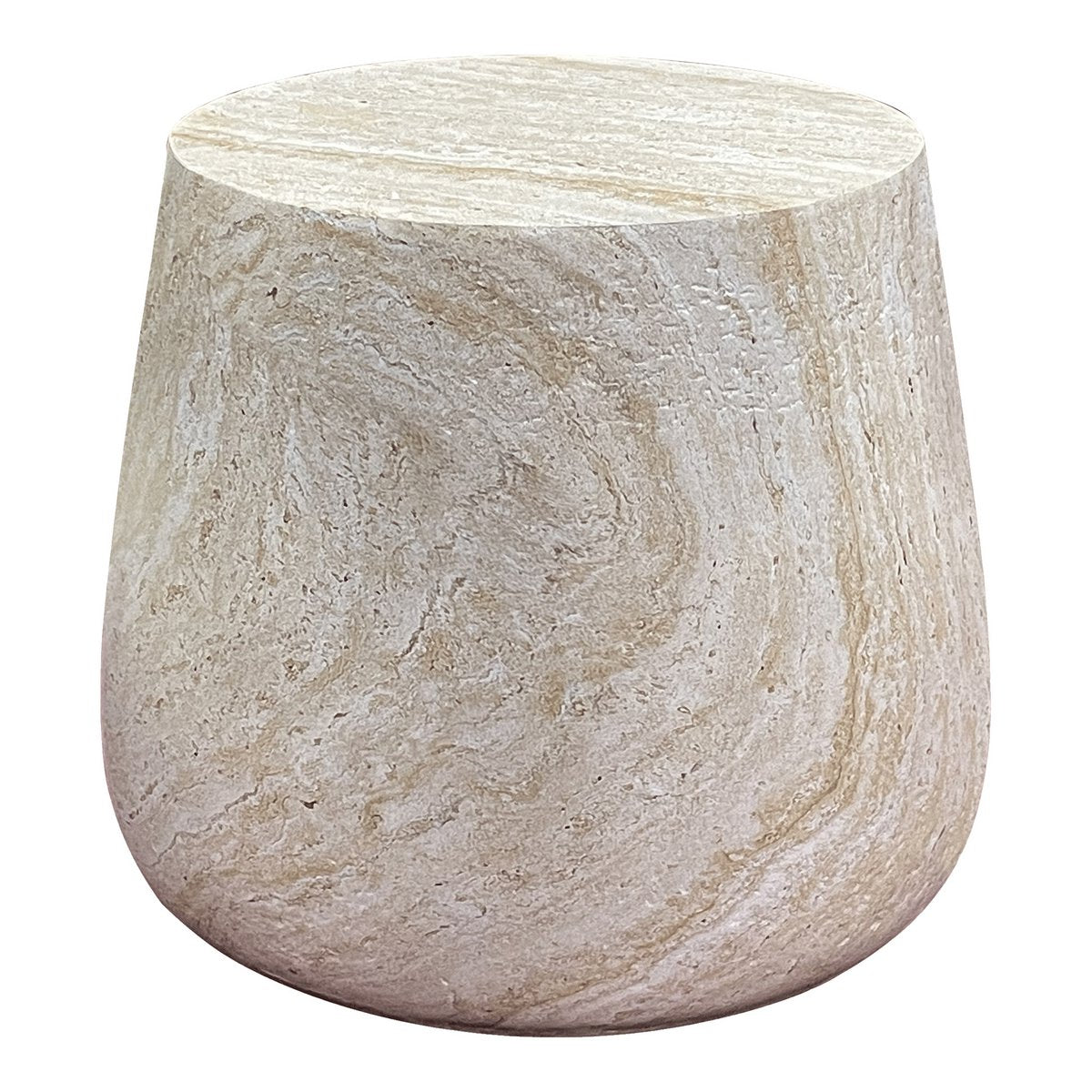 Bonn Beistelltisch – Natur, Fiberclay, ø47,5x41 cm