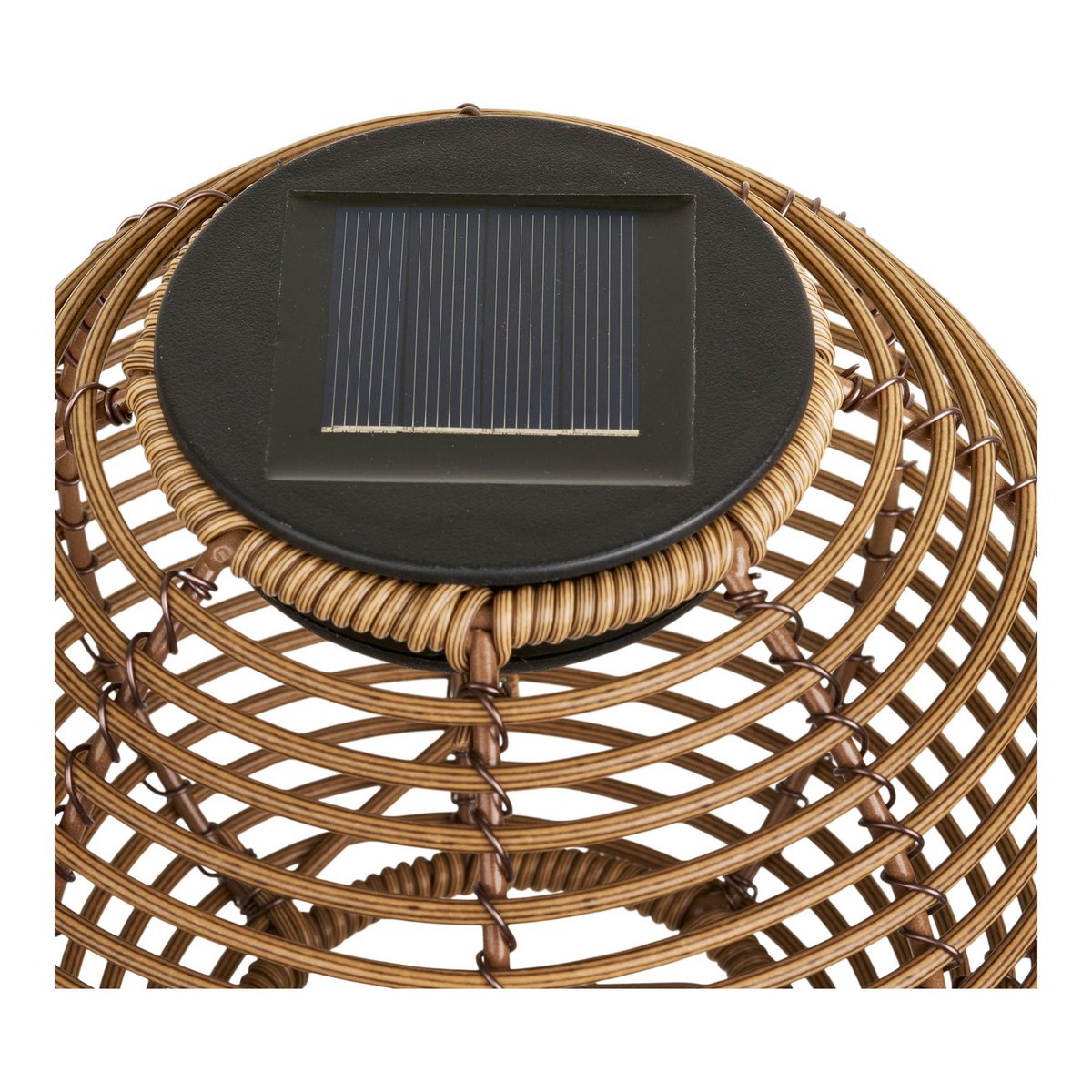 Carlisle Lampe, wiederaufladbar mit integriertem Solarpanel, Natur