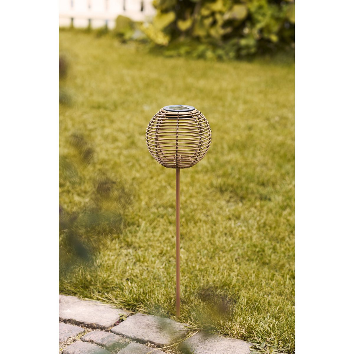 Carlisle Lampe, wiederaufladbar mit integriertem Solarpanel, Natur
