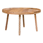 Jammu Couchtisch - Mangoholz, Natur - Ø60x35 cm