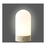 Ashford Tischleuchte, Metall/PE, wiederaufladbar, beige/weiß