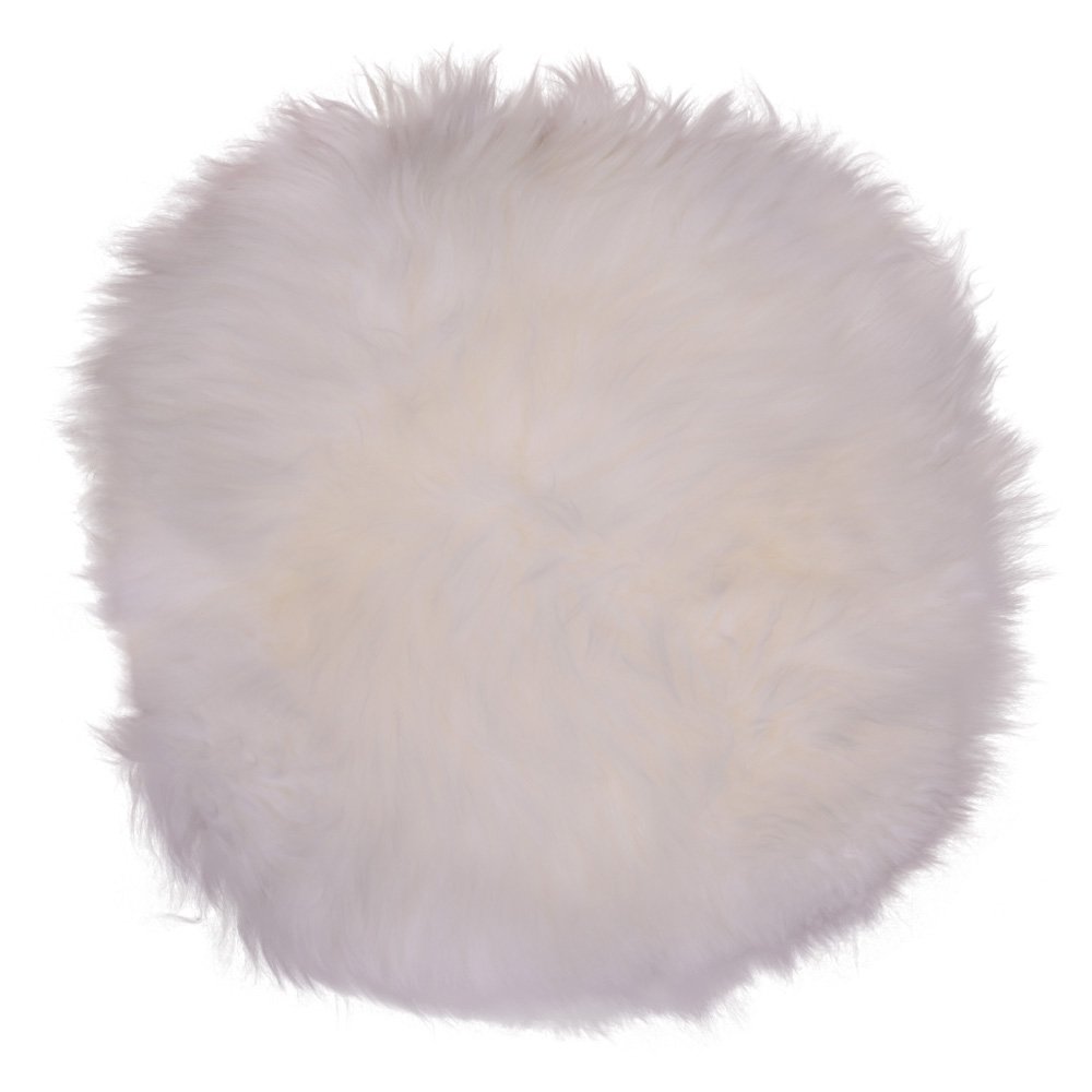 Lammfellsitz – Echtes Lammfell, Elfenbein – Ø35 cm