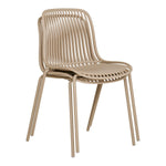 Branson Gartenstuhl – Sand, stapelbar, 55 x 46,5 x 82 cm – 4er-Set