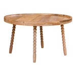 Jammu Couchtisch - Mangoholz, Natur - Ø60x35 cm