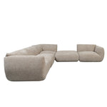 Sofa Amsterdam 5-teiliges Ecksofa Latte