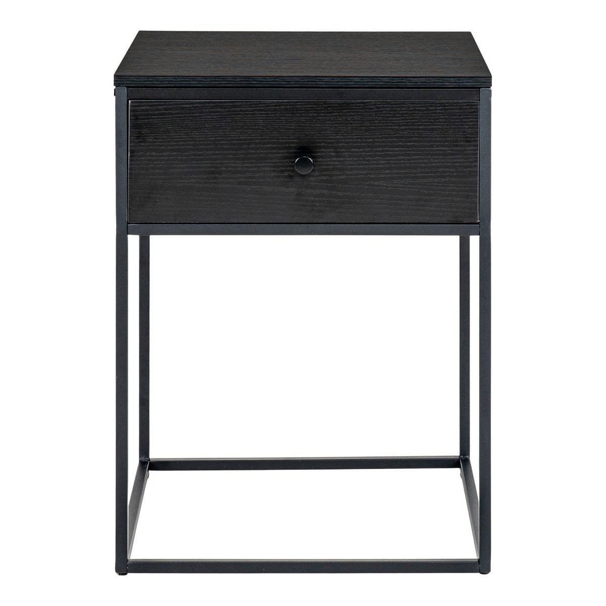 Vita Beistelltisch – schwarz, Stahl, 40 x 40 x 55 cm