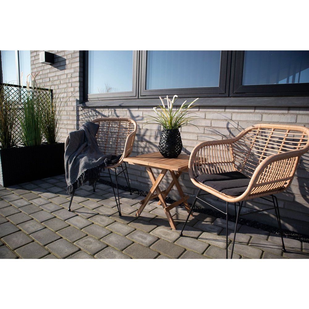 Bilbao Beistelltisch – Natur, Teak, 50 x 50 x 50 cm