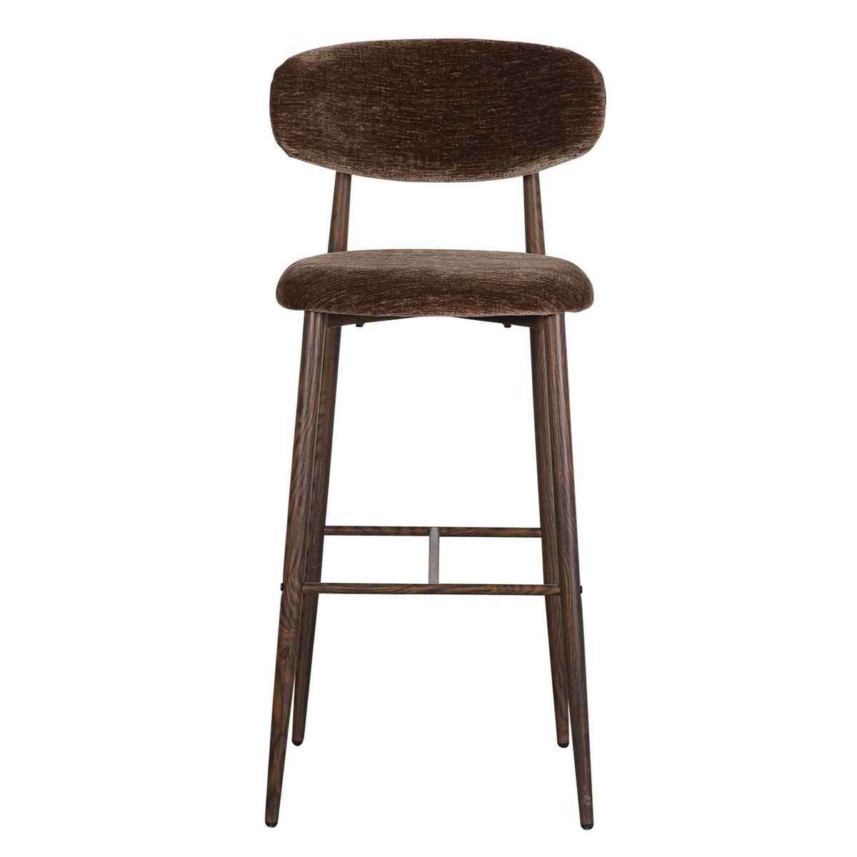 Japandi Bar Stuhl Umber (Set von 2)