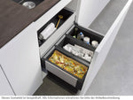 BLANCO Einbaumülleimer Select II 60/3 Orga, 526209, ab 60cm Schrankbreite, Kunststoff, 3x 15 Liter