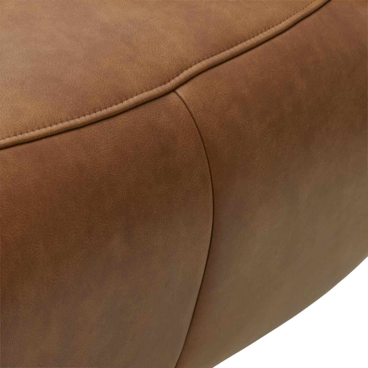 Elektrischer Relaxsessel Bull - Echtleder Cognac mit 2 Motoren
