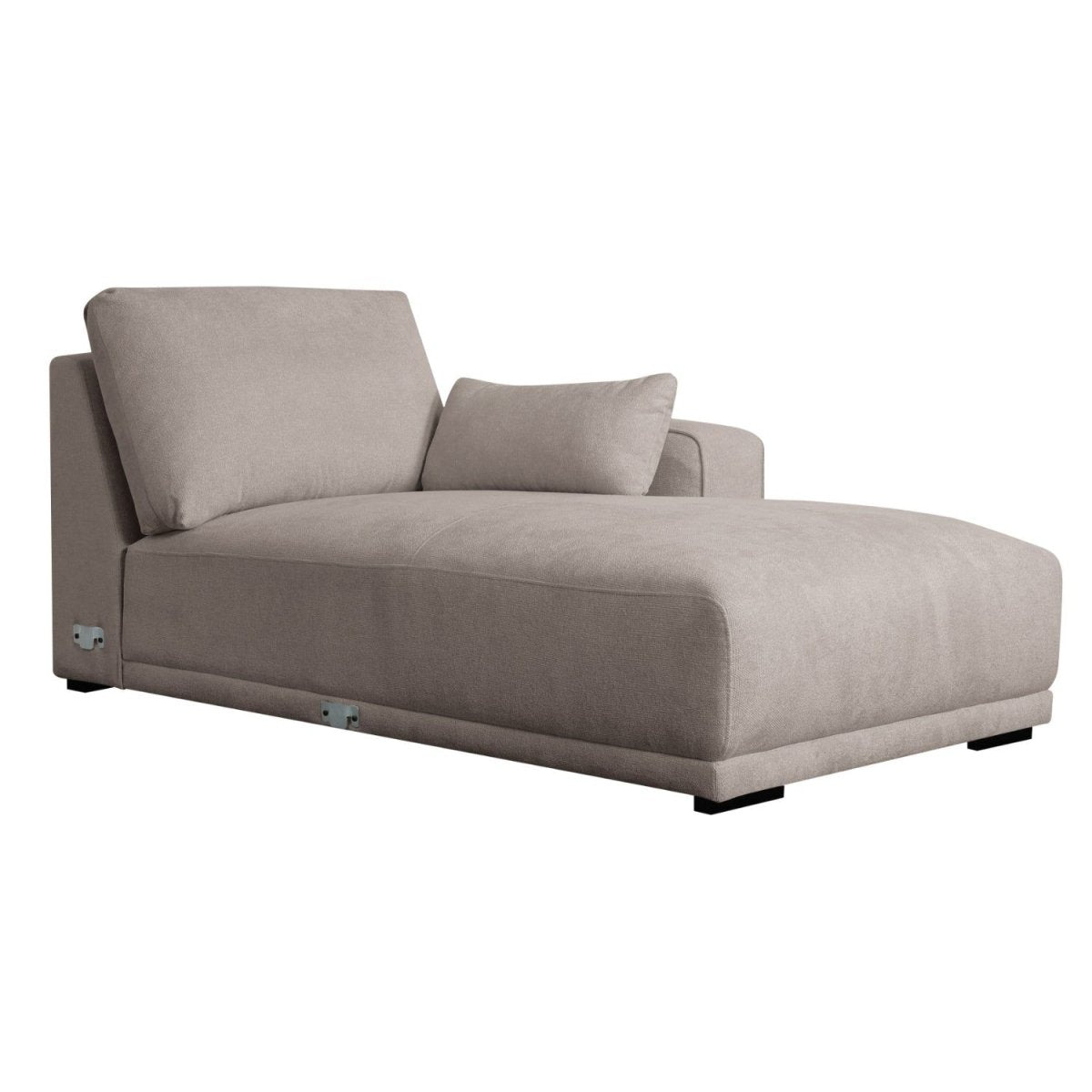 L-Form Ecksofa Rechts - Stoffbezug Beige