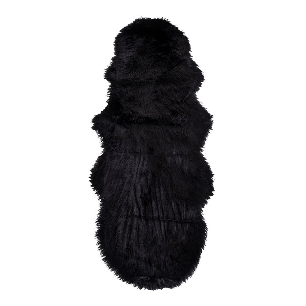 Künstliches Lammfell – Schwarz, Polyester, 60 x 180 cm