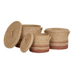 Budoni-Körbe – Natur/Braun, Seegras – 3er-Set