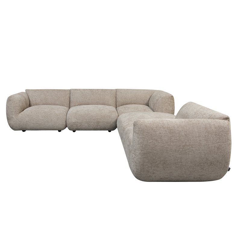 Sofa Amsterdam 5-teiliges Ecksofa Latte