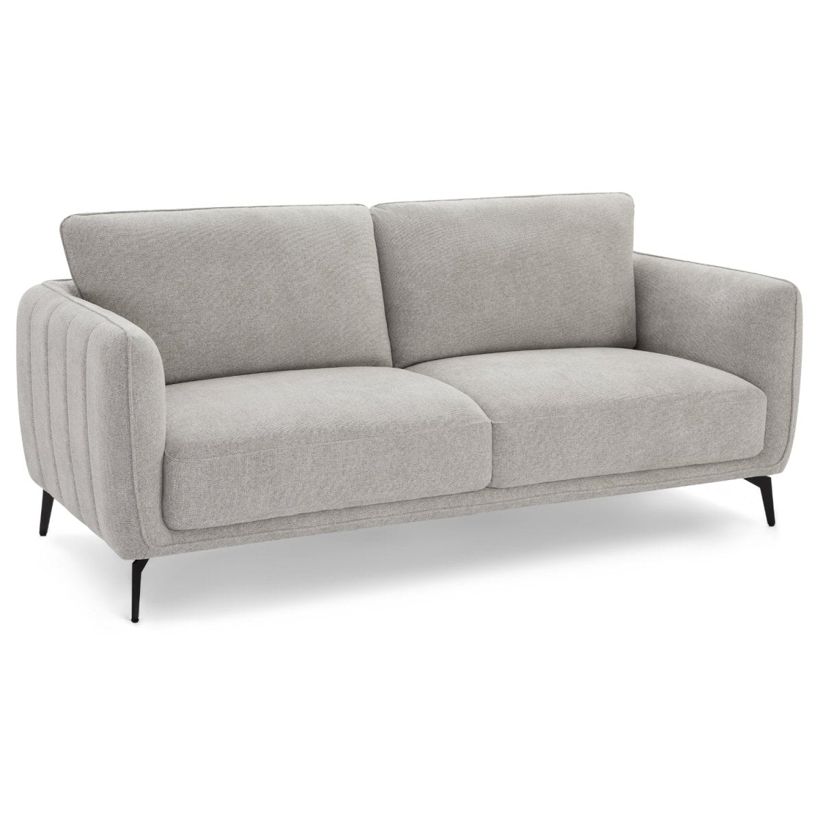 Couchgarnitur 3+2 Sofa - Stoffbezug Grau