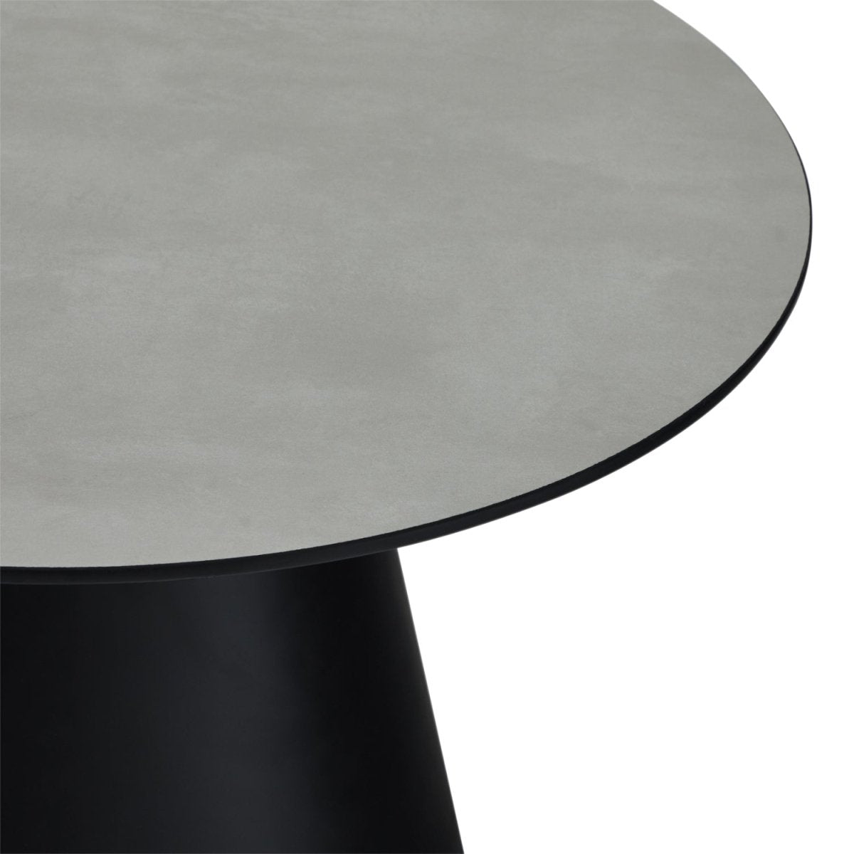 Couchtisch 2er Set ø45/80 cm - Marmoroptik Hellgrau