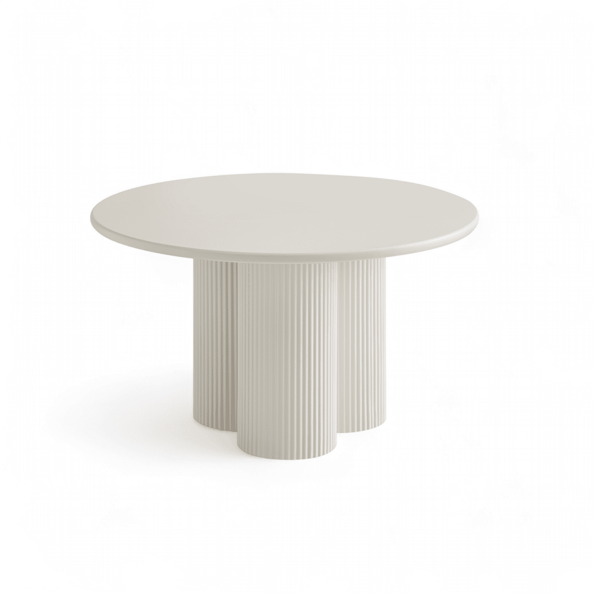 Couchtisch 2er Set ø50/80 cm - Weiß