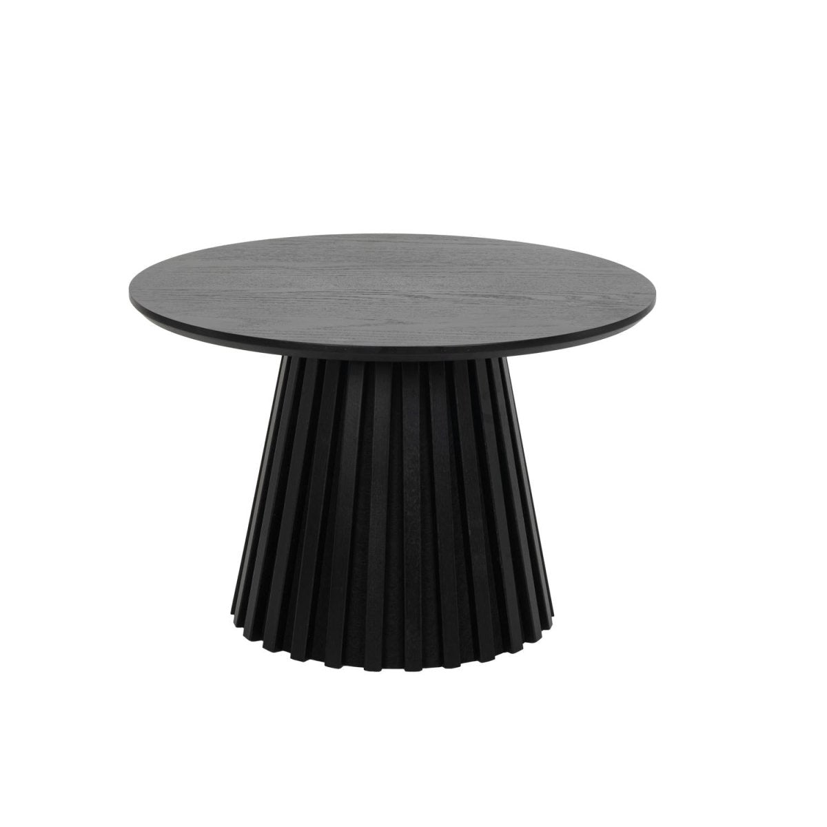 Couchtisch Rund ø60 cm - Eiche Schwarz