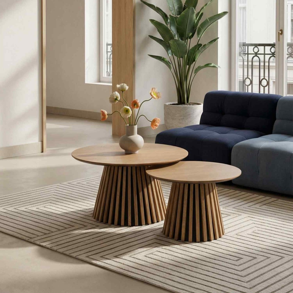 Couchtisch Rund ø60 cm - Wildeiche