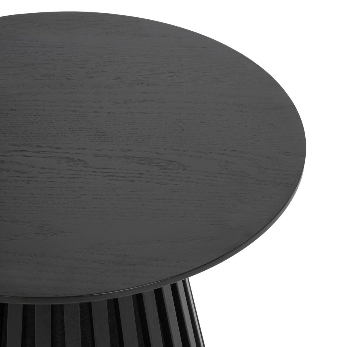 Couchtisch Rund ø80 cm - Eiche Schwarz