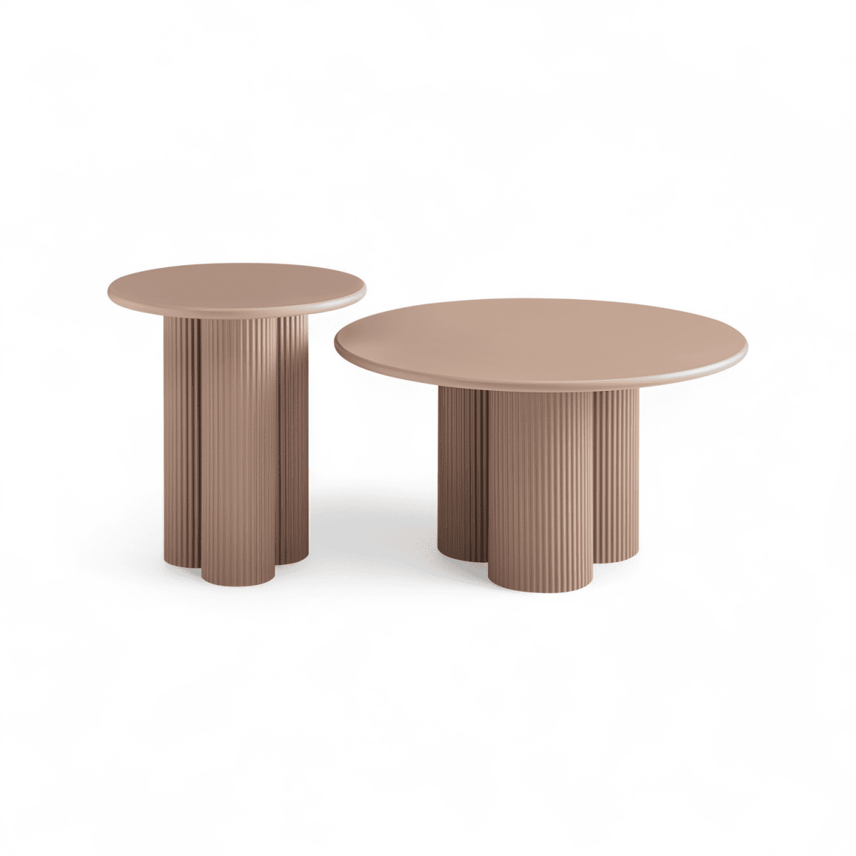 Couchtisch Rund ø80 cm - Mocca Mousse