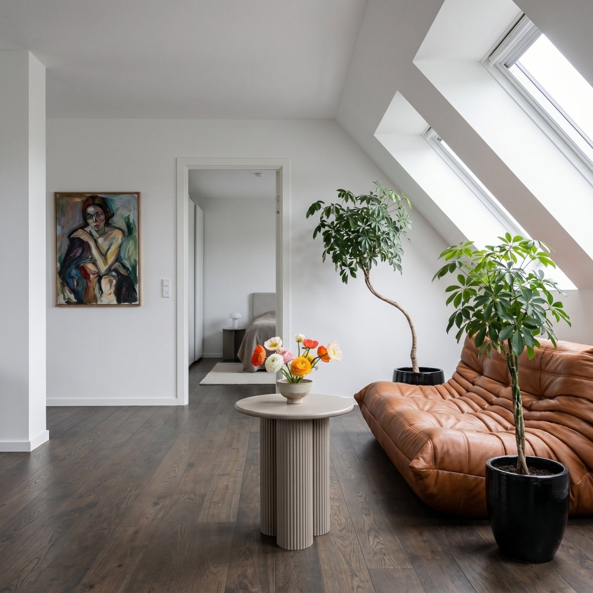 Couchtisch Rund ø50 cm - Taupe