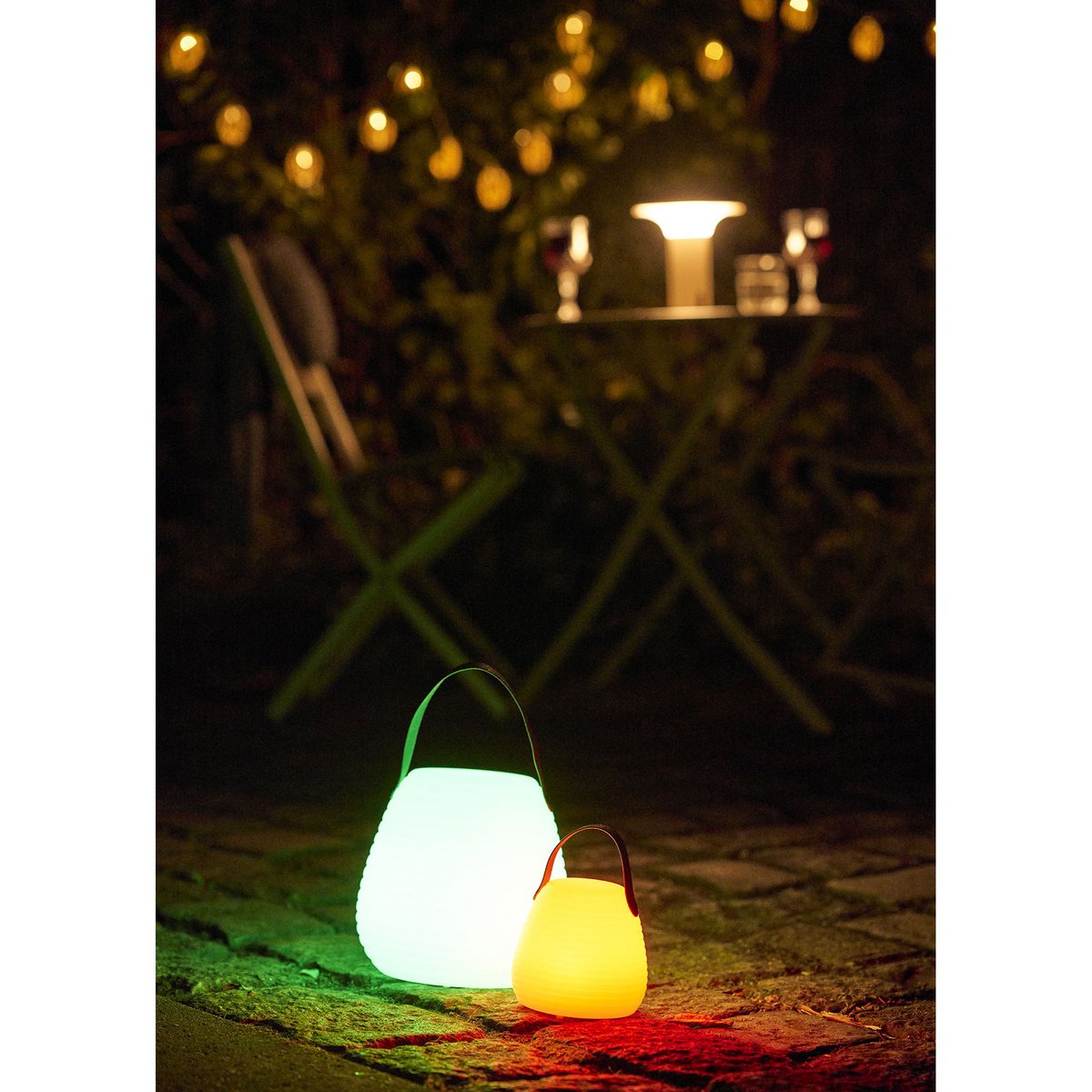 Derry LED-Lampe, wiederaufladbar, weiß, ø13 cm