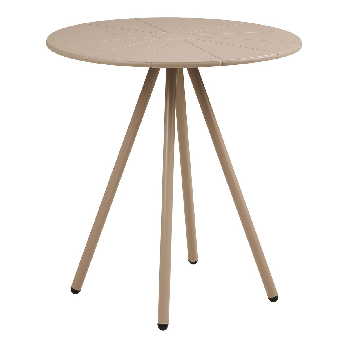 Barletta Bistrotisch, Polypropylen/Stahl, Taupe, ø70x73,5 cm