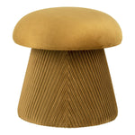 Hampton Pouf – Ocker, MDF/Karton/Textil, Ø39x42 cm