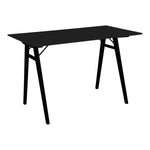 Vojens Schreibtisch – Schwarz, MDF/Gummiholz, 120 x 60 x 75 cm