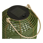 Crewe Lantern, wiederaufladbar mit integriertem Solarpanel, grün