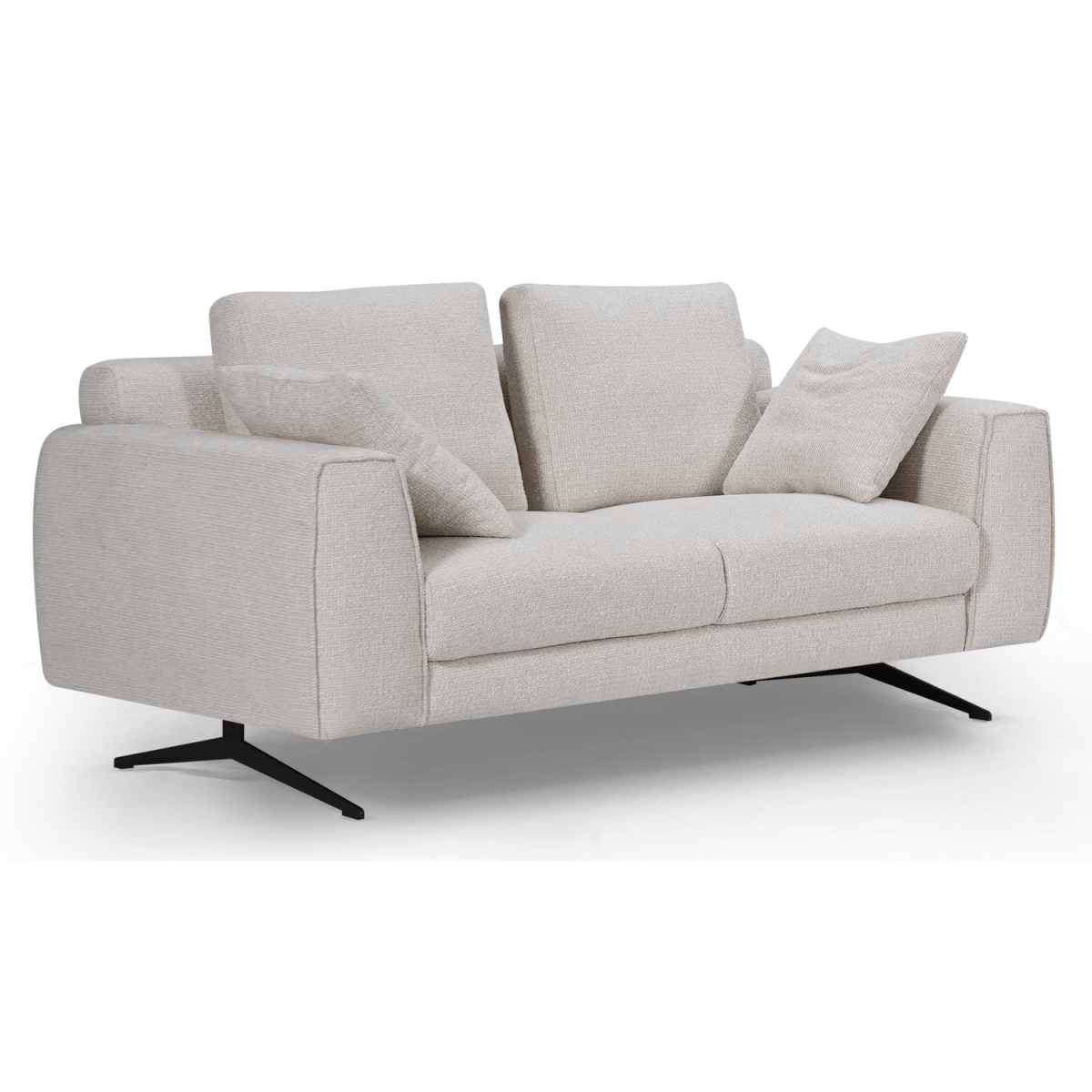 2-Sitzer Sofa - Stoffbezug Beige
