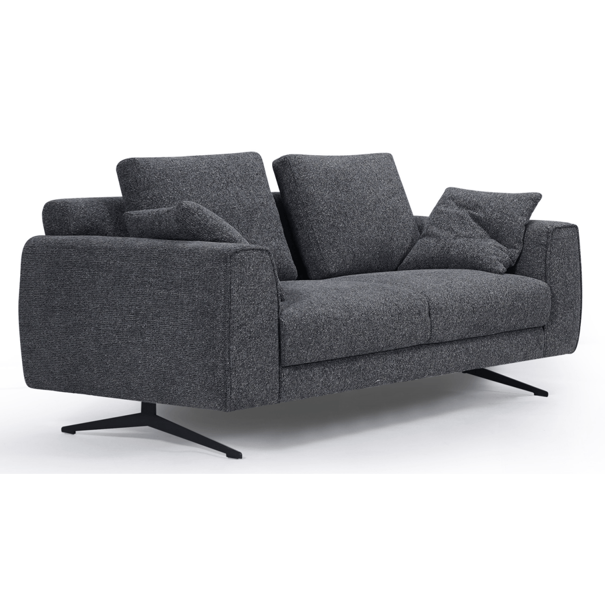 2-Sitzer Sofa - Stoffbezug Grau