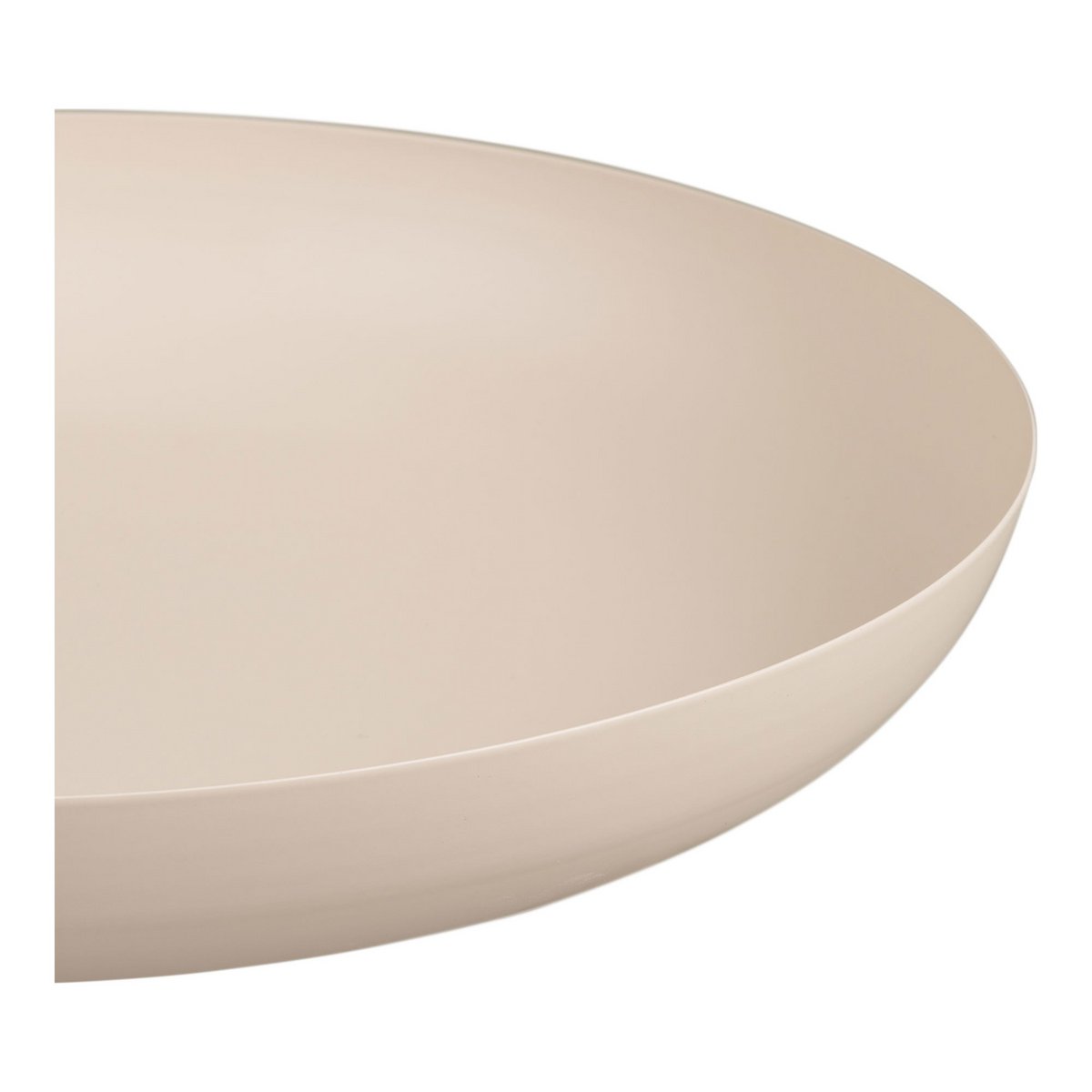 Tablett, Metall, beige, ø30x4 cm