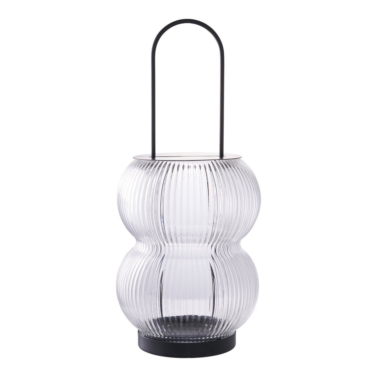 Lucena Lantern - Schwarz, Metall/Glas, 16x16x36 cm