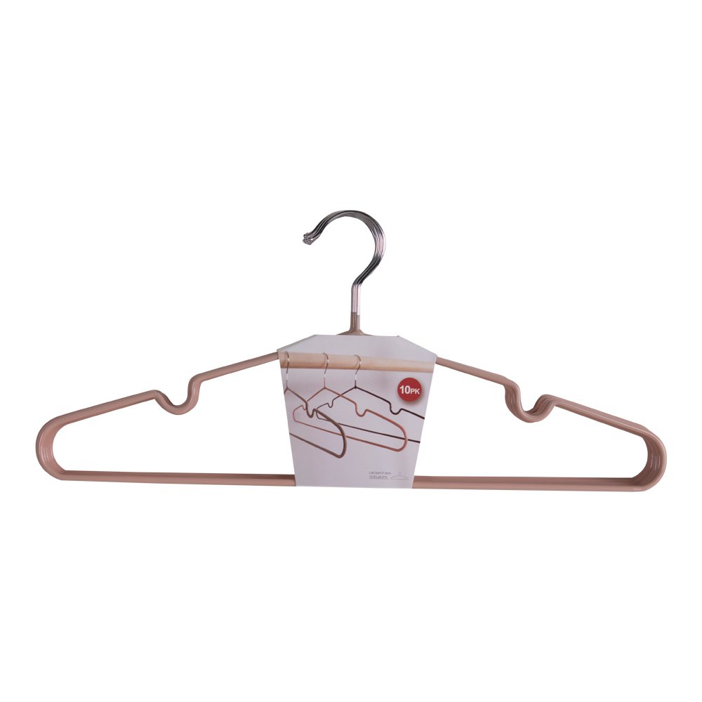 Massa Kleiderbügel – Rose, Metall, 41 x 4 x 18 cm – 10er-Set