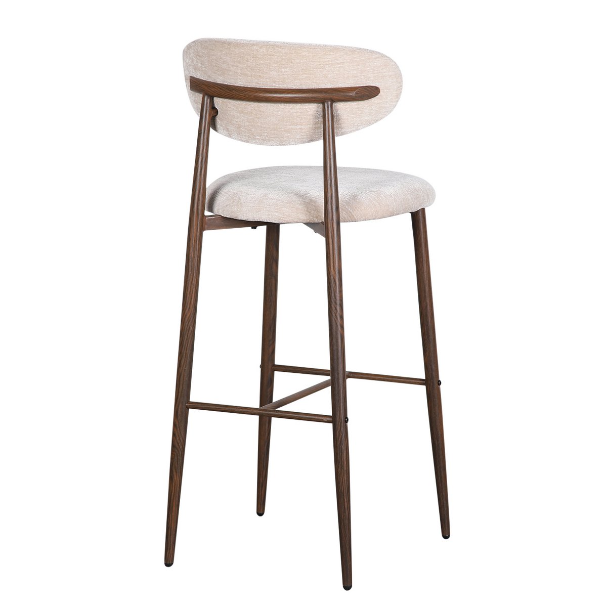 Japandi Bar Stuhl Tan (Set von 2)