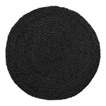 Bombay Tischset – Dunkelgrau, Jute, Ø38 cm – 4er-Set
