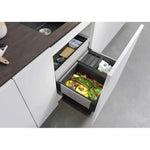 BLANCO Einbaumülleimer Select II 60/3 Orga, 526210, 60cm Schrankbreite, Kunststoff, 1x 30 & 2x 8 Liter