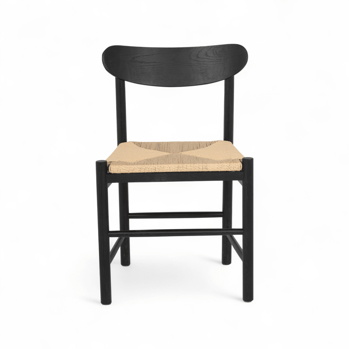 Essgruppe mit 6 Stühle und Esstisch - ø140 cm - Ausziehbar bis 240 cm Schwarz