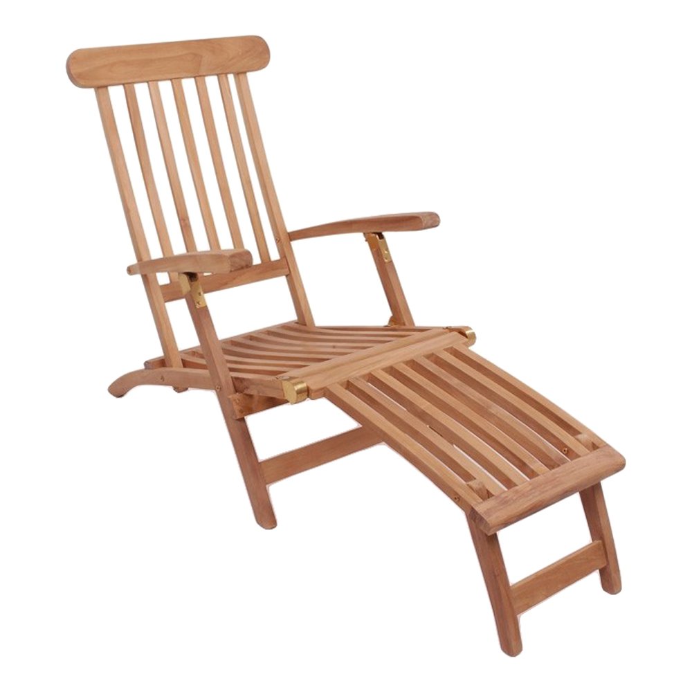 Arrecife Teak-Liegestuhl – Natur, Teak, 150 x 60 x 95 cm