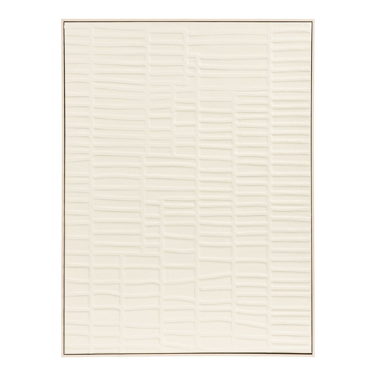 Ena Relief Wanddekoration, beige, 60x80 cm