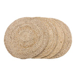 Bombay Tischset – Natur, Jute, Ø38 cm – 4er-Set