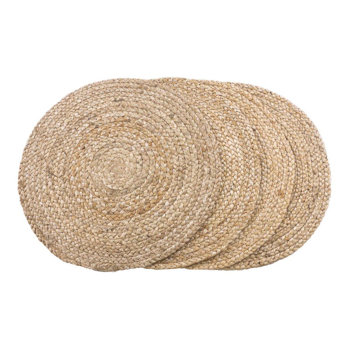 Bombay Tischset – Natur, Jute, Ø38 cm – 4er-Set