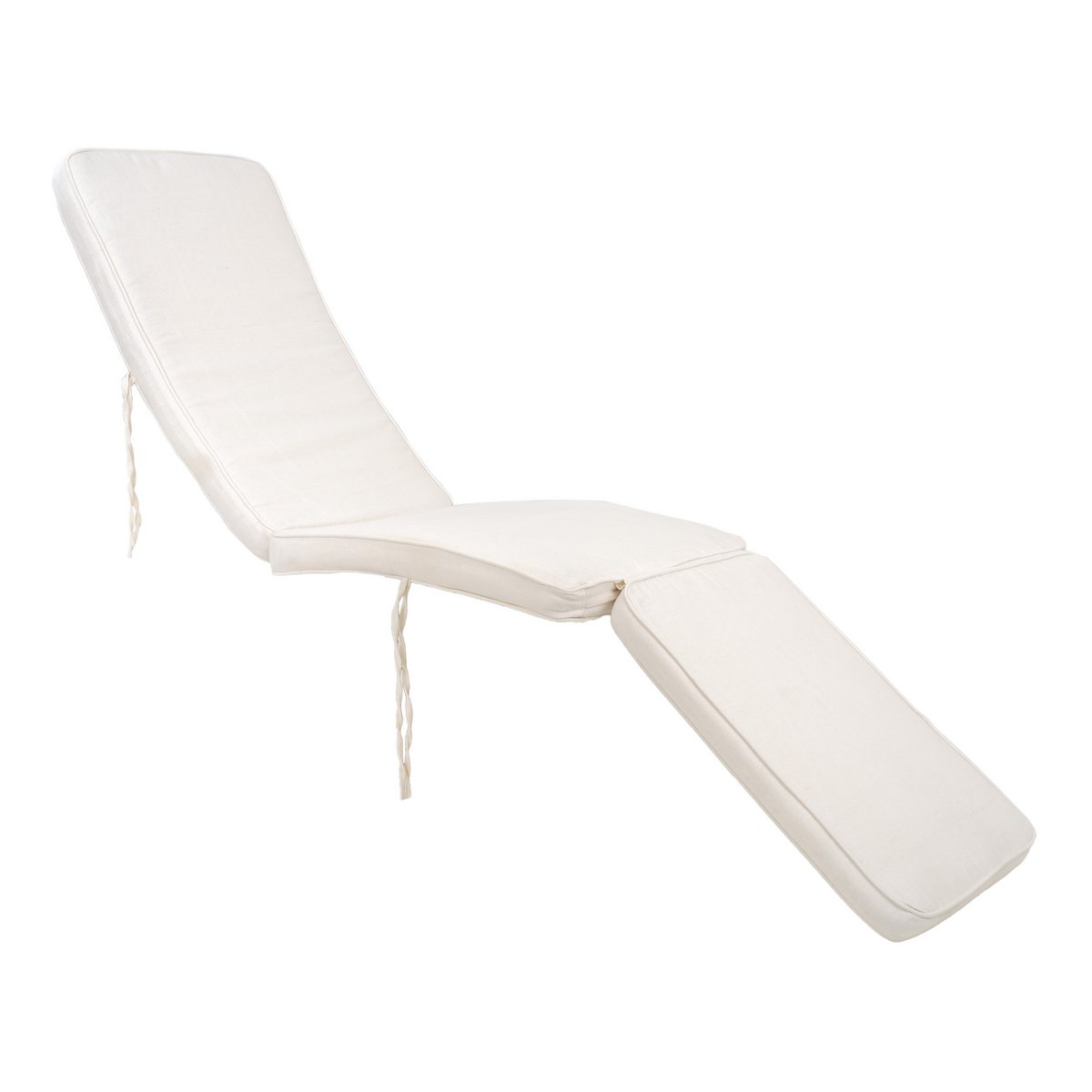 Arrecife Cushion Liegestuhl – Weiß, Baumwolle, 197 x 55 x 5 cm