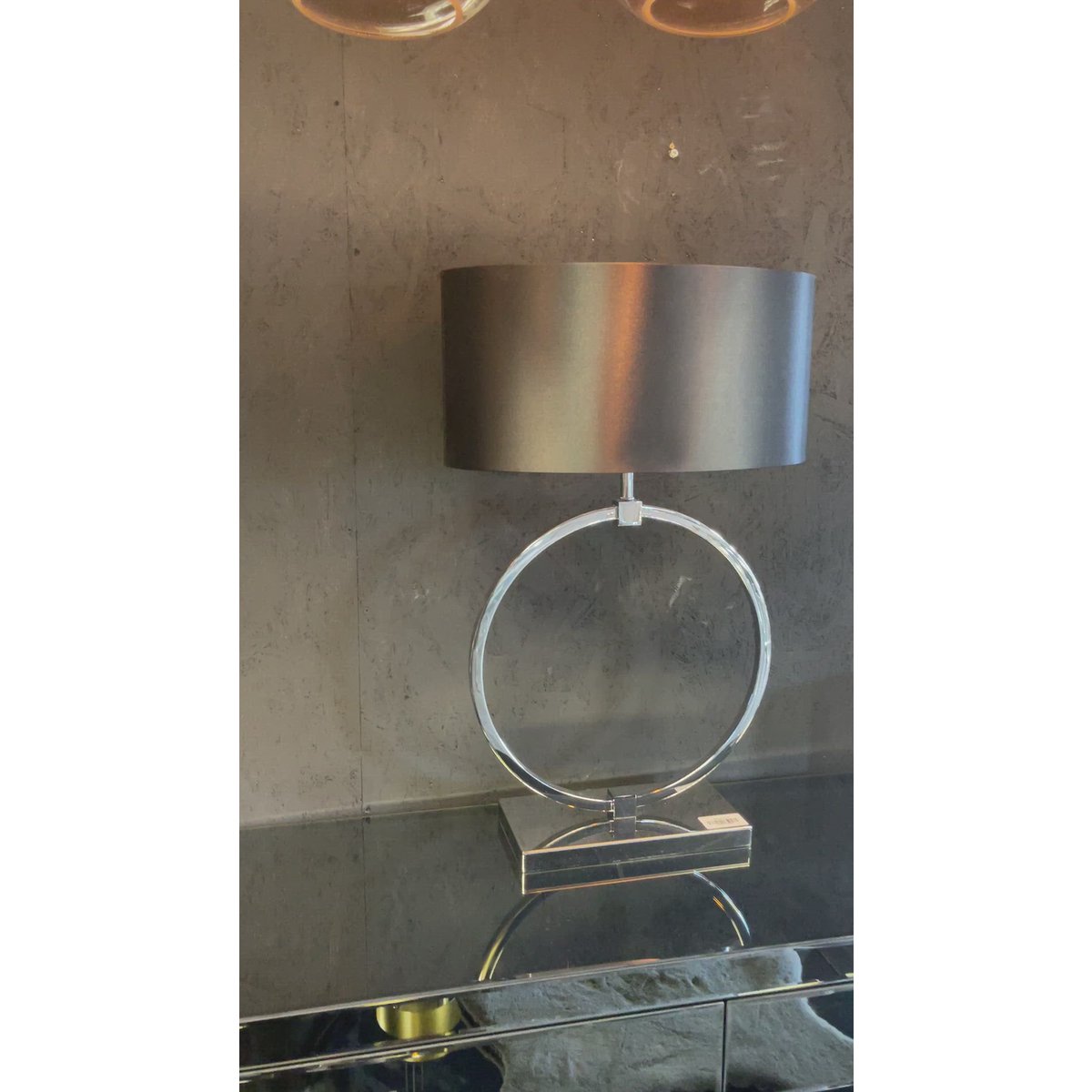 Ringlampe Chrom L