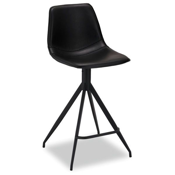 2er Set Barhocker - Schwarz